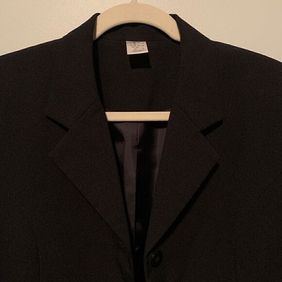 Women's black fitted dress & matching blazer - Picture 10 of 13